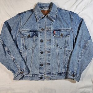 RARE Vintage Subway Classic Blue Denim Jeans Jacket 70's